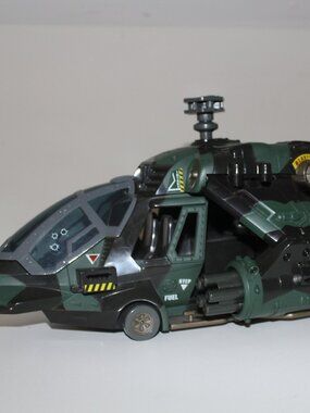 Incomplete GI Joe vs Cobra Spy Troops 2002 Night Attack Chopper *NO BLADES*